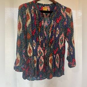 Maeve Multicolor Patterned Blouse